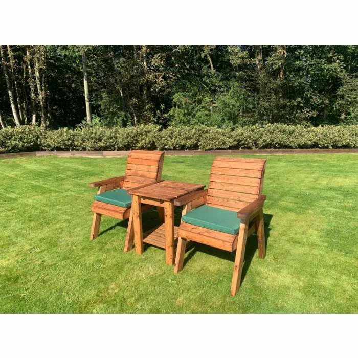 Charles Taylor Wooden Garden Deluxe Companion Set With Grey Cushion 5 Charles Taylor Wooden Garden Deluxe Companion Set With Grey Cushion - Image 3