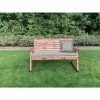 Charles Taylor Wooden Garden Three Seater Rocker With Grey Cushion -Plants outlet store FU102674 1 4f47