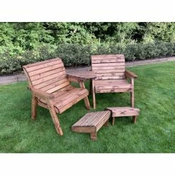 Charles Taylor Wooden Garden Grand Twin Angled With Footstools 5 Charles Taylor Wooden Garden Grand Twin Angled With Footstools -Plants outlet store FU102679 2 de95