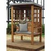 Charles Taylor Wooden Garden Bramham Two Seat Arbour Grey With Grey Cushion -Plants outlet store FU102696 1 9d57