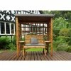 Charles Taylor Wooden Garden Wentworth Two Seat Arbour Grey With Grey Cushion -Plants outlet store FU102700 1 c479