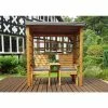 Charles Taylor Wooden Garden Henley Twin Seat Arbour Grey With Grey Cushion -Plants outlet store FU102702 1 b30a