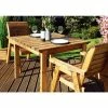 Charles Taylor Wooden Garden Two Seater Table Set With Grey Cushion -Plants outlet store FU102716 1 7cc7