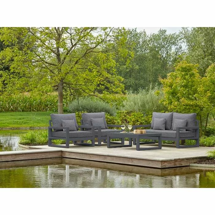 Lagos Weatherproof Corner Sofa Set In Grey By Norfolk Leisure 3 Lagos Weatherproof Corner Sofa Set In Grey By Norfolk Leisure
