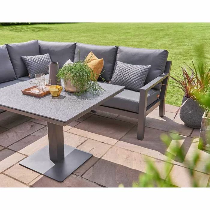 Timber Mini Weatherproof Corner Sofa Set With Coffee Table By Norfolk Leisure 4 Timber Mini Weatherproof Corner Sofa Set With Coffee Table By Norfolk Leisure - Image 2