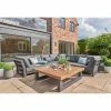Nevada Weatherproof Corner Sofa Set With Square Table In Grey By Norfolk Leisure -Plants outlet store FU102981 Main 1d25