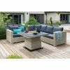 Aya Weatherproof Round Corner Sofa Set With Coffee Table By Norfolk Leisure -Plants outlet store FU102983 Main 4f06