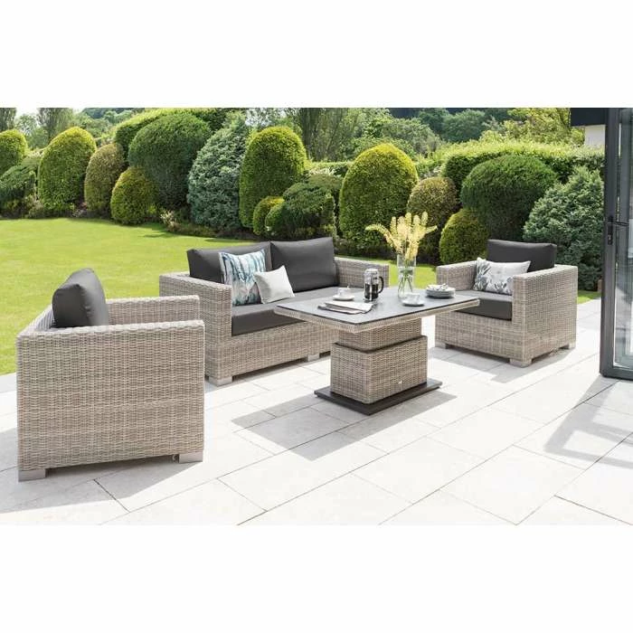 Aya Weatherproof Lounge Set With Rectangular Coffee Table By Norfolk Leisure 3 Aya Weatherproof Lounge Set With Rectangular Coffee Table By Norfolk Leisure
