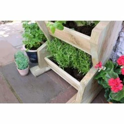 Zest Wooden Tall Vertical Herb Stand -Plants outlet store FU103386 7 530c