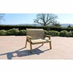 Wooden Charlotte 2 Seater Bench -Plants outlet store FU103405 4 0702