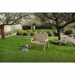 Wooden Charlotte 2 Seater Bench -Plants outlet store FU103405 5 3ed3