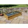 Wooden Aquatic Planter With Liner 1.8 X 0.9 X 0.30