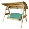 Wooden Miami 2 Seater Swing Seat And Green Pad 2 Wooden Miami 2 Seater Swing Seat And Green Pad -Plants outlet store FU103427 M f74d
