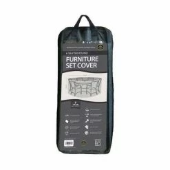 Round 6 Seater Furniture Set Cover 225cm X 89cm - Premium - Black 11 Round 6 Seater Furniture Set Cover 225cm X 89cm - Premium - Black -Plants outlet store FU10611 add image 3 1f80