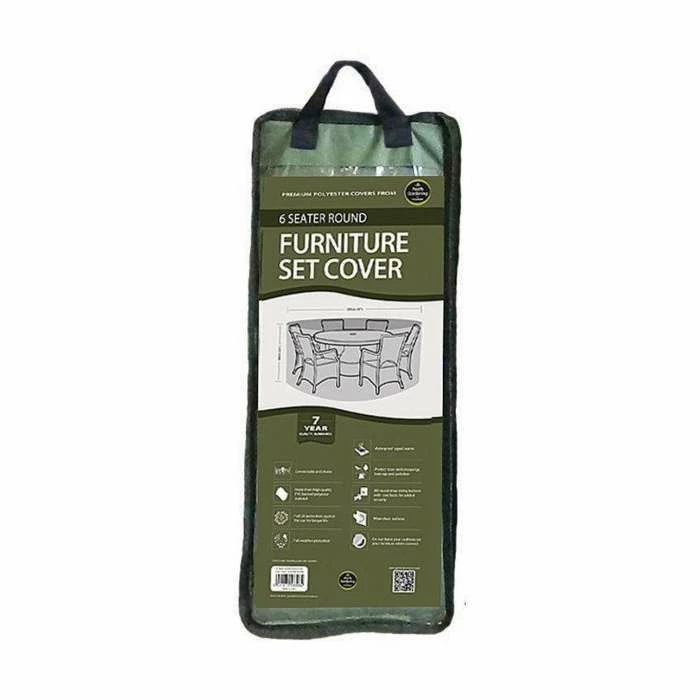 Round 6 Seater Furniture Set Cover 225cm X 89cm - Premium - Green 7 Round 6 Seater Furniture Set Cover 225cm X 89cm - Premium - Green - Image 5