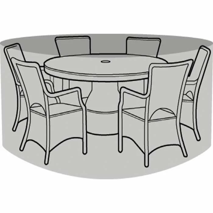 Round 6 Seater Furniture Set Cover 225cm X 89cm - Premium - Green 4 Round 6 Seater Furniture Set Cover 225cm X 89cm - Premium - Green - Image 2