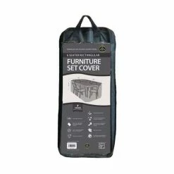 Rectangular 6 Seater Furniture Set Cover 270cm X 89cm - Premium - Black -Plants outlet store FU10617 add image 4 6534