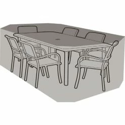 Rectangular 6 Seater Furniture Set Cover 270cm X 89cm - Premium - Green 10 Rectangular 6 Seater Furniture Set Cover 270cm X 89cm - Premium - Green -Plants outlet store FU10618 add image 2 0cc7