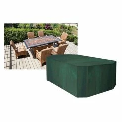Rectangular 6 Seater Furniture Set Cover 270cm X 89cm - Premium - Green 11 Rectangular 6 Seater Furniture Set Cover 270cm X 89cm - Premium - Green -Plants outlet store FU10618 add image 3 c2e7