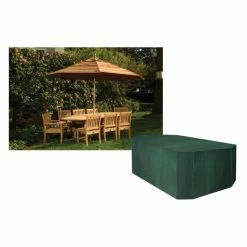 Rectangular 8 Seater Furniture Set Cover 295cm X 89cm - Premium - Green -Plants outlet store FU10620 add image 3 8050