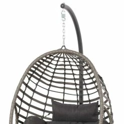 Luxury Rattan Hanging Egg Chair By Primrose Living 11 Luxury Rattan Hanging Egg Chair By Primrose Living -Plants outlet store FU17130 add image 2 294a