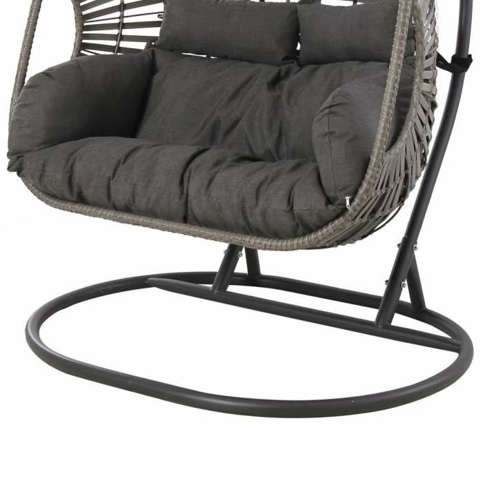 Luxury Rattan Double Hanging Egg Chair By Primrose Living 3 Luxury Rattan Double Hanging Egg Chair By Primrose Living