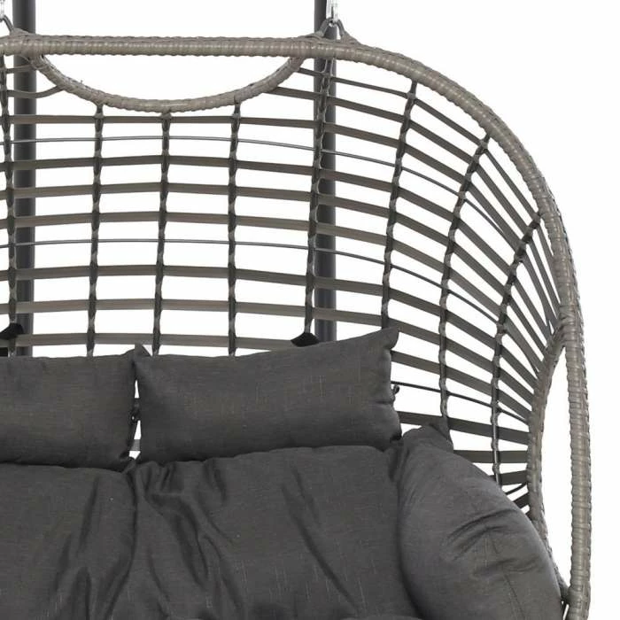 Luxury Rattan Double Hanging Egg Chair By Primrose Living 4 Luxury Rattan Double Hanging Egg Chair By Primrose Living - Image 2