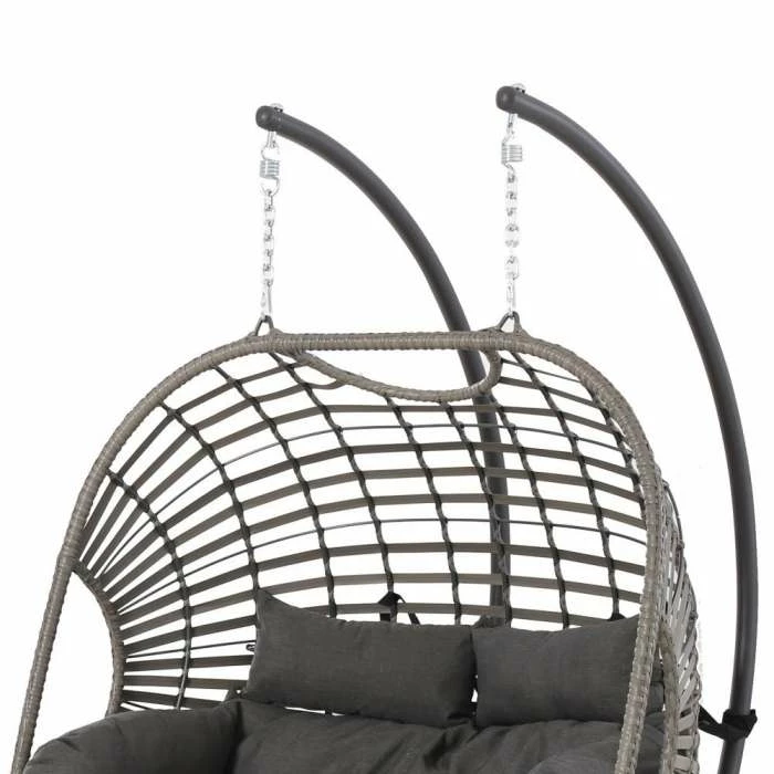 Luxury Rattan Double Hanging Egg Chair By Primrose Living 5 Luxury Rattan Double Hanging Egg Chair By Primrose Living - Image 3