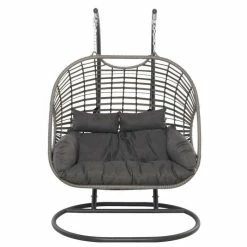 Luxury Rattan Double Hanging Egg Chair By Primrose Living 11 Luxury Rattan Double Hanging Egg Chair By Primrose Living -Plants outlet store FU17131 add image 4 c0db