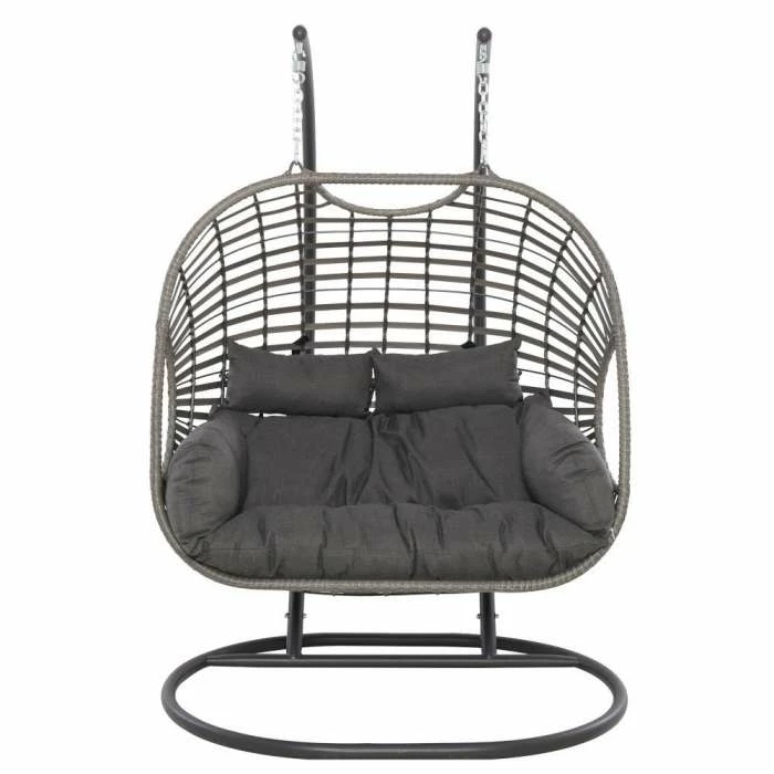 Luxury Rattan Double Hanging Egg Chair By Primrose Living 6 Luxury Rattan Double Hanging Egg Chair By Primrose Living - Image 4