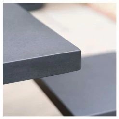 Rustic Cement & Acacia Wood 8 Seater Dining Set With Benches By Primrose Living -Plants outlet store FU17146 4 8b11