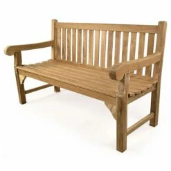 Queensbury 3 Seat Teak Bench 150cm (4ft 11in)