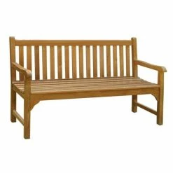 Warwick 3 Seat Teak Bench 150cm (4ft 11in)
