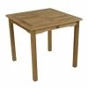 Bistro 2-4 Seater Square Teak Table 80cm (2ft 7in) -Plants outlet store FU30034 main image 465f