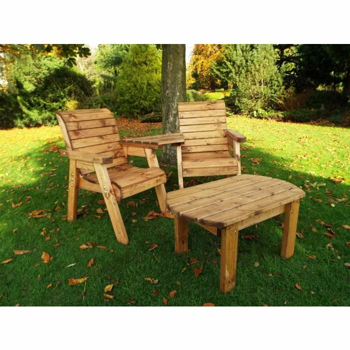 Charles Taylor Twin Companion Dining Set With Angled Tray - Redwood 3 Charles Taylor Twin Companion Dining Set With Angled Tray - Redwood