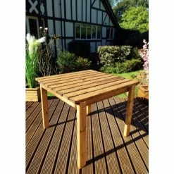 Charles Taylor Two Seater Square Table - Redwood