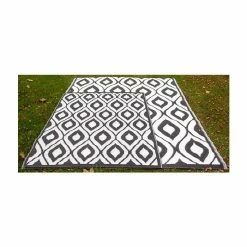 1.8m X 2.5m Outdoor Samti Rug In Black By Tabriz Rugs™ -Plants outlet store FU40043 add image 3 9ba3