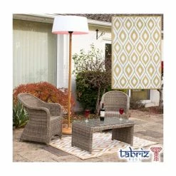 1.2m X 1.8m Outdoor Samti Rug In Beige By Tabriz Rugsā¢