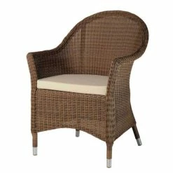Alexander Rose San Marino 6 Seater Round Garden Furniture Set With Wicker Armchairs -Plants outlet store FU4662 add image 2 2558