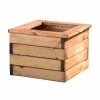 Charles Taylor 43cm Square Redwood Planter 2 Charles Taylor 43cm Square Redwood Planter -Plants outlet store FU5938 main image 819b