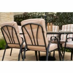 Hadleigh Set Of 6 Armchairs With Cushions (Chair And Cushion Only) In Black By Hectare® -Plants outlet store FU6668A 1 d57e