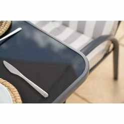 Hadleigh Rectangular Glass Topped Dining Table In Grey (Table Only) By Hectare® -Plants outlet store FU6668BGRY 1 a7d6