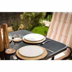 Hadleigh 6 Seater Garden Dining Furniture Set In Beige By Hectare® -Plants outlet store FU6668 add image 3 ae5c