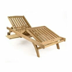 Teak Wooden Sun Lounger