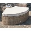 2x Luxury Rattan Daybed Curved Stools In Natural By Primrose Living -Plants outlet store FU80026EX Cropped 519c