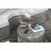 Luxury Rattan Daybed Stool In Grey By Primrose Living -Plants outlet store FU80027 daybed round footstool table grey 85d1