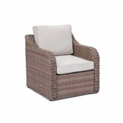 Luxury Rattan Curved Arm Single Armchair By Primrose Living