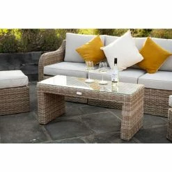 Open Coffee Table In Natural By Primrose Living