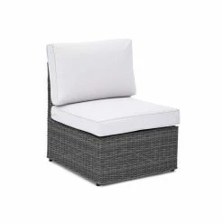 Luxury Rattan Middle Sofa In Stone By Primrose Living