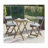 Raffles Acacia Bistro Set With Cushions Woodland Grey -Plants outlet store FU8284 main image fd7a
